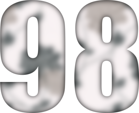 98 Цифра красивая