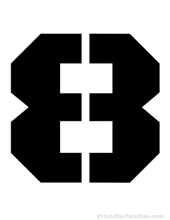 Цифры трафарет квадратные