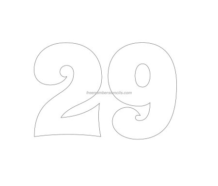 Красивая цифра 29