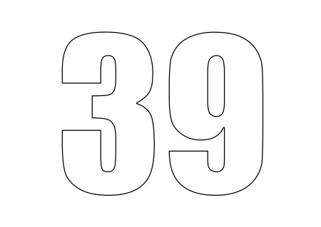 Цифра 30 раскраска