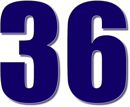 Красивая цифра 36