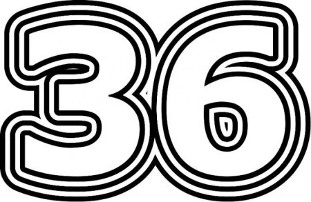 Цифра 39 трафарет