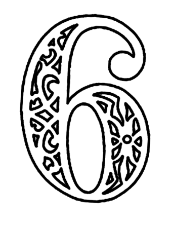 Вытынанки цифры
