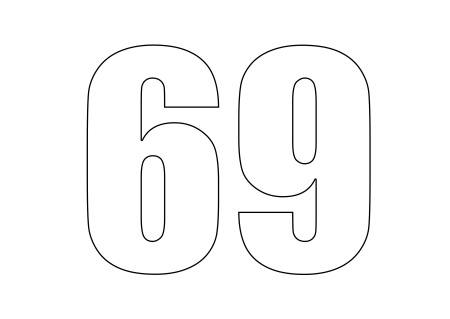 Цифры трафарет для вырезания 31