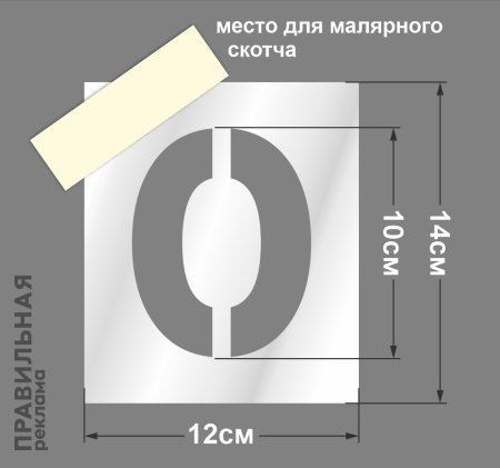 Трафаретные цифры