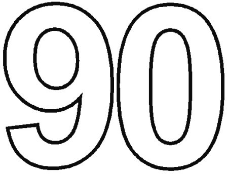 Цифра 60 трафарет для торта