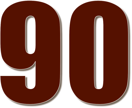 Красивая цифра 90 лет