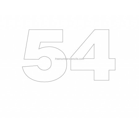 Трафарет 54