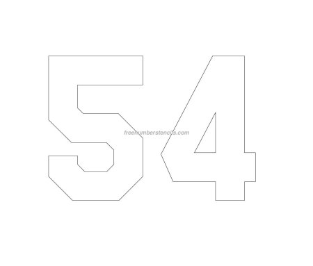 Трафареты числа 56