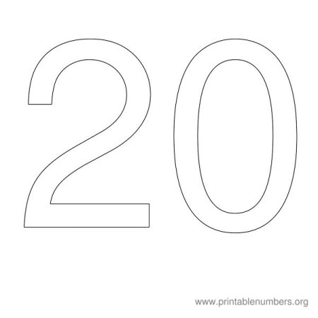 Цифра 1 трафарет