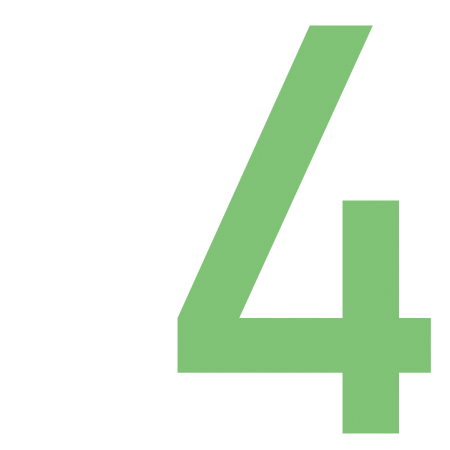 Цифра 4 Формат а4