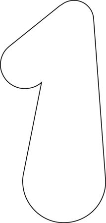 Трафарет для пряников цифры