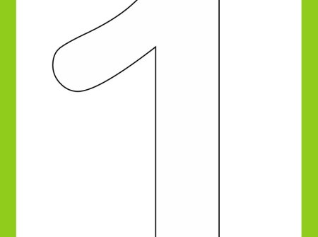 Макет цифры 1