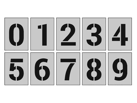 Цифра 2 трафарет