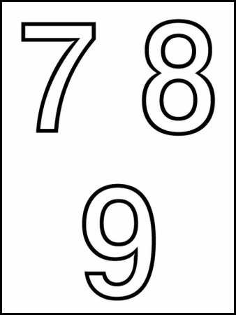 Трафарет цифр по отдельности (41 фото)