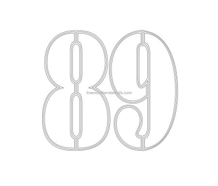 Цифра 6 трафарет