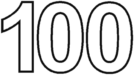 Красивая цифра 100