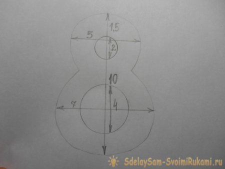 Объемная цифра 8 из картона