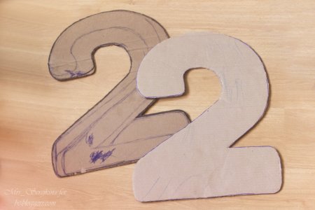 Цифра 2 трафарет