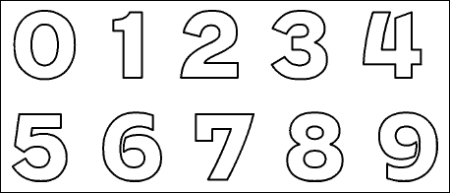 Трафарет цифр 2 и 8 (42 фото)