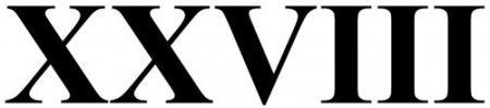 Римские цифры XII