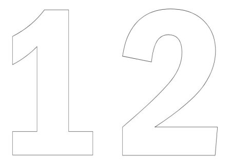 Цифра 17 раскраска