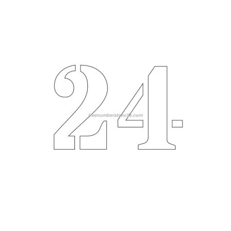Цифра 16 трафарет