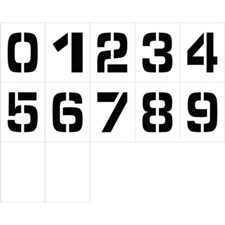 Цифра 12 трафарет