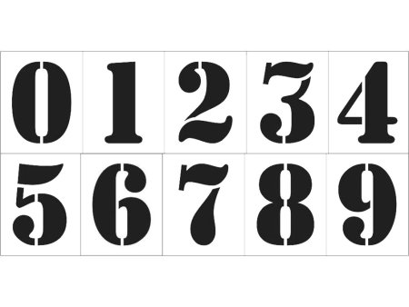 Трафареты цифр для вырезания