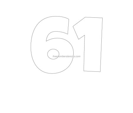 Цифра 16 трафарет