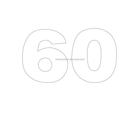 Трафарет 60 лет