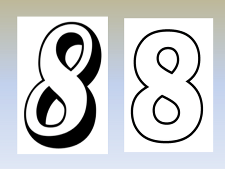 Макет цифры 8