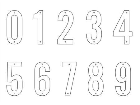 Трафарет "цифры"