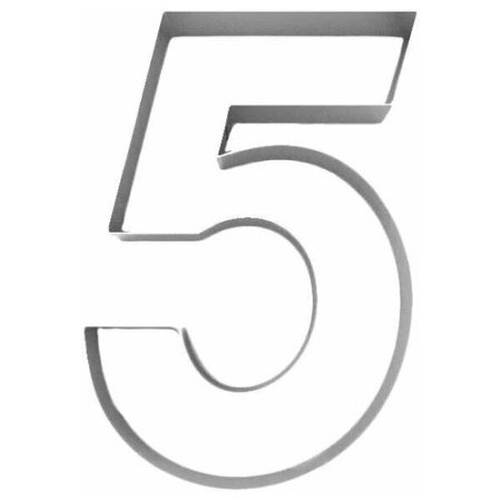 Цифра 5 для торта трафарет