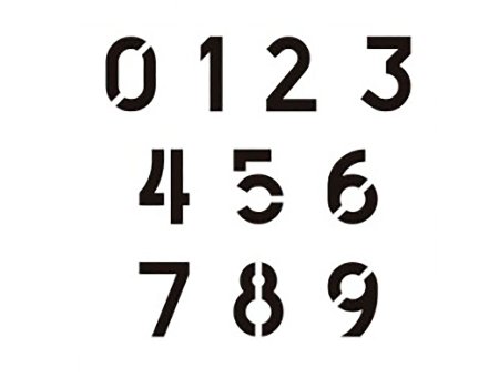 Трафарет "цифры"