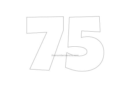 Цифра 7 трафарет