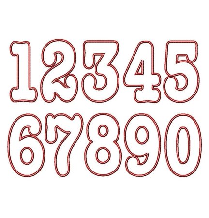 Трафарет для шоколадных цифр (46 фото)
