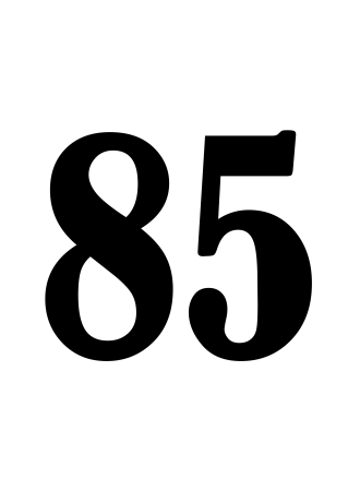 Цифра 85