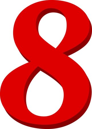 Цифра 8 красивая