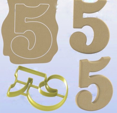 Вырубки цифры для торта