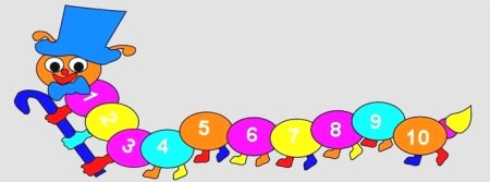 Гусеница для раскрашивания для детей
