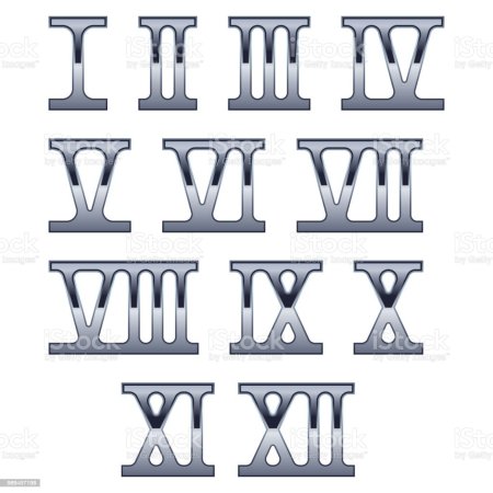 Римские цифры XII