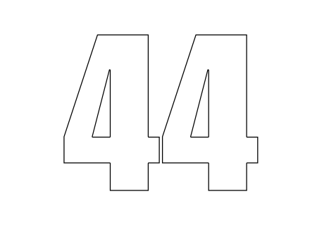 Цифра 14 раскраска