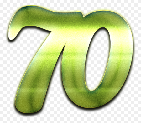 Красивая цифра 70