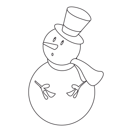 Трафарет снеговика с цифрой (46 фото)