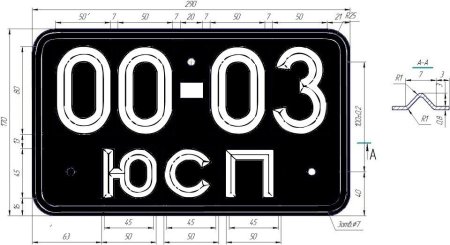 Трафареты автомобильных номеров