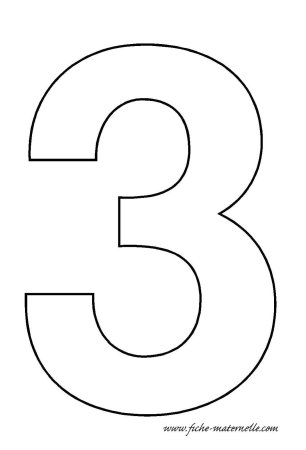 Цифра 5 трафарет