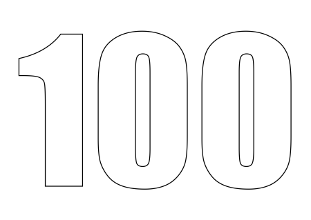 Цифра 10 трафарет на торт