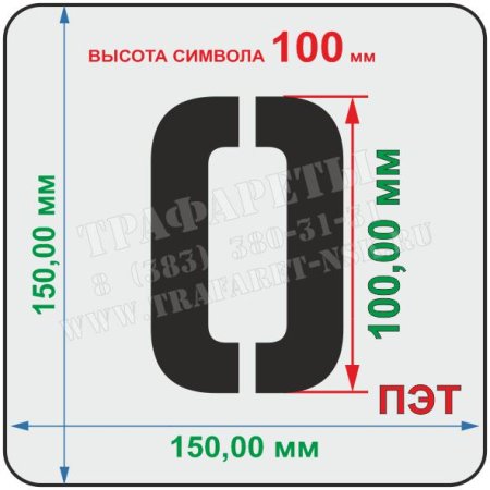 Трафареты для парковки цифры