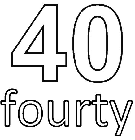 Цифра 30 для раскрашивания